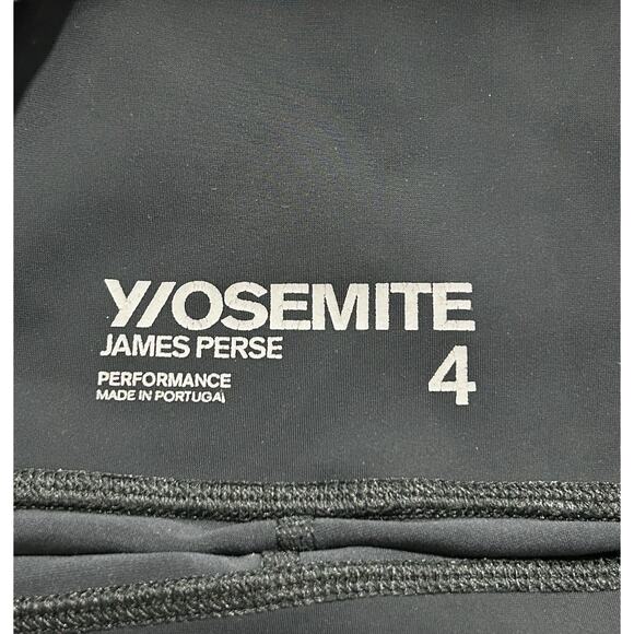 Y/OSEMITE James Perse Women's Size 4 (XL) Black Performance Activewear Leggings - Picture 5 of 9